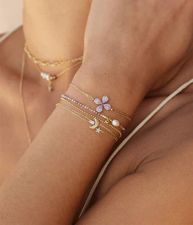Zag Bijoux Candy Double Semi-precious Gold Bracelet
