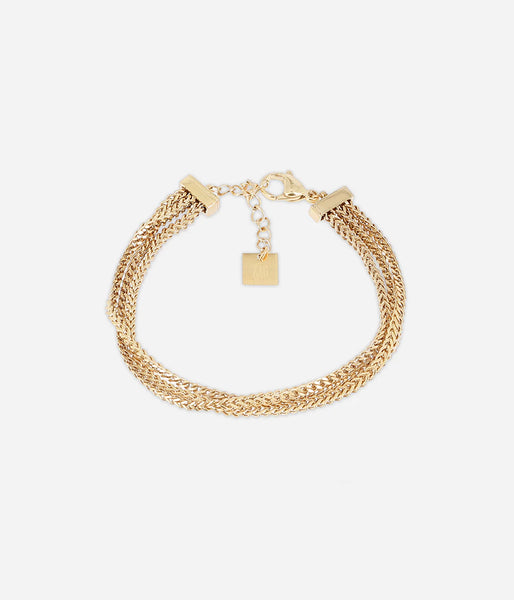 Zag Bijoux Dobel Gold Bracelet
