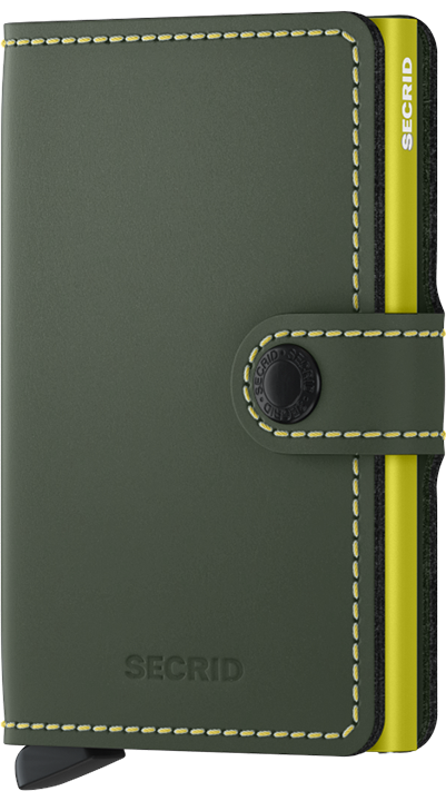 A Secrid Miniwallet Matte Green Lime