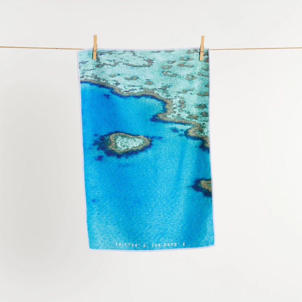 Destination Towels Reef Love Tea Towel