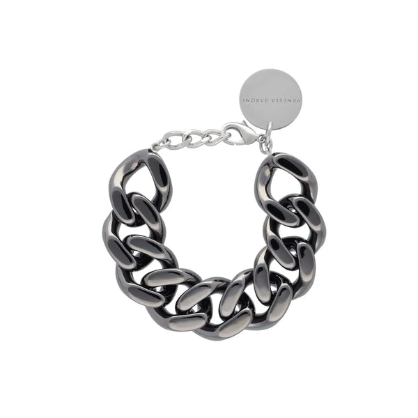 Vanessa Baroni Flat Chain Ultra Black Bracelet