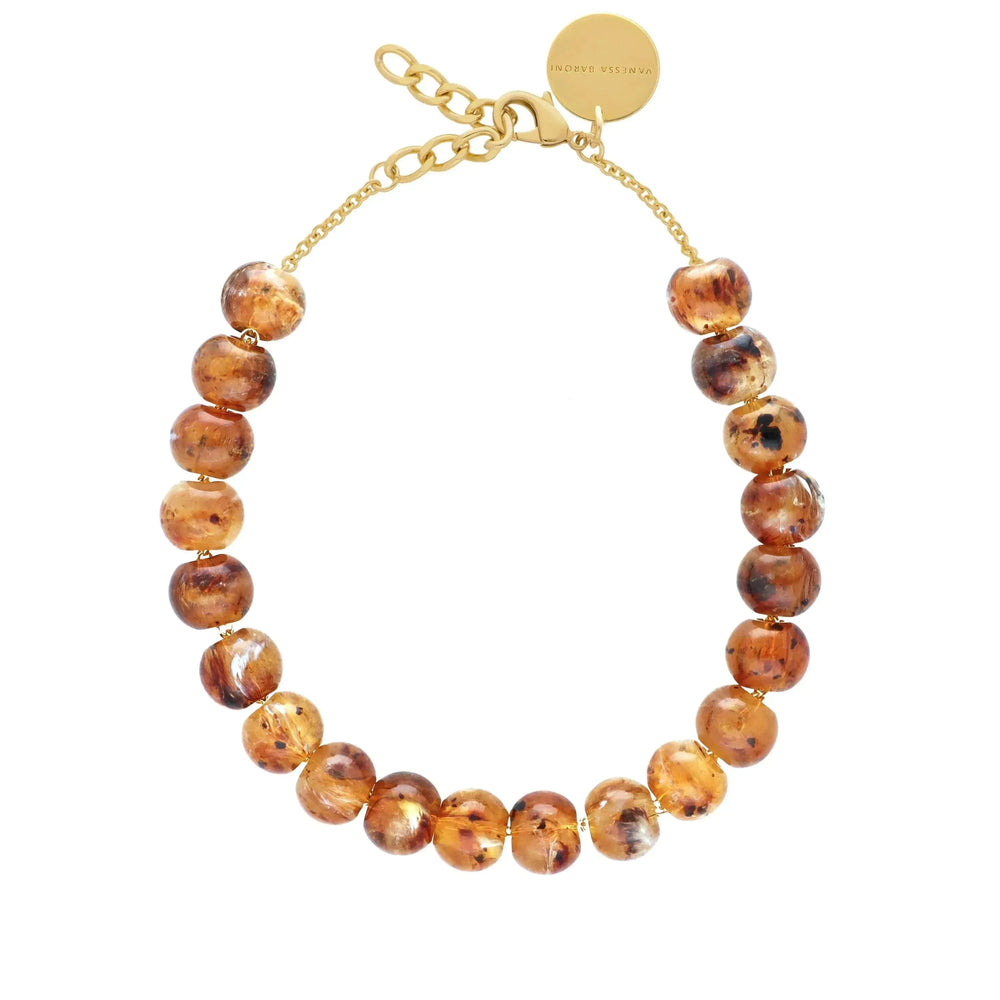Vanessa Baroni Small Beads Bernstein Necklace