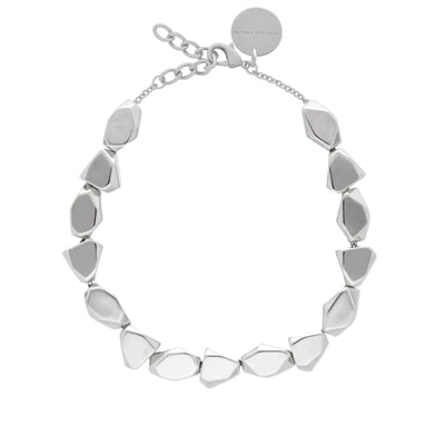 Vanessa Baroni Stone Shaped Silver Necklace