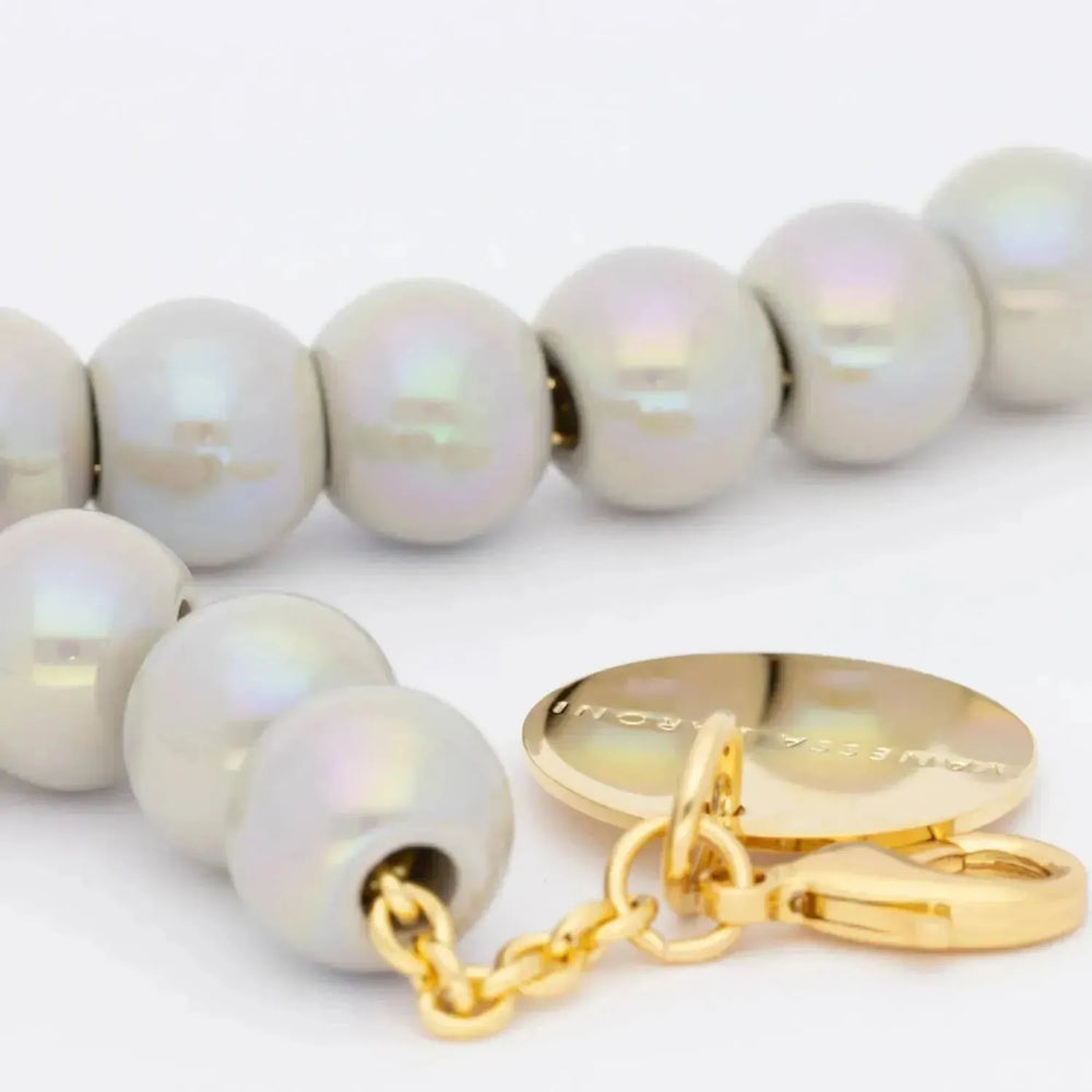 Vanessa Baroni Mini Bead Bracelet Iridescent Solid