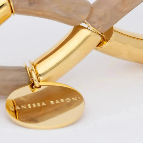 Vanessa Baroni Flex Bracelet Biancone Marble