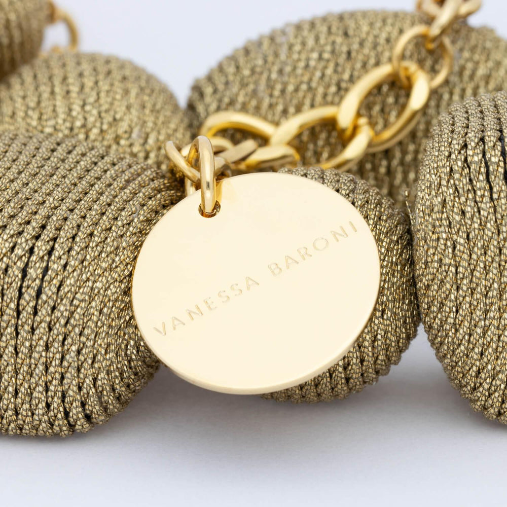 Vanessa Baroni Organic Gold Wrap Necklace