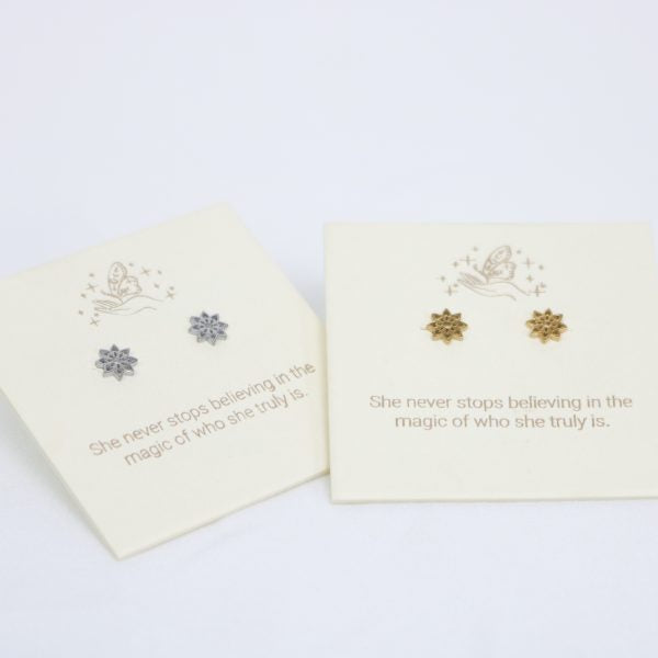 Love Lunamei Inspirations Yantra Stud Earring