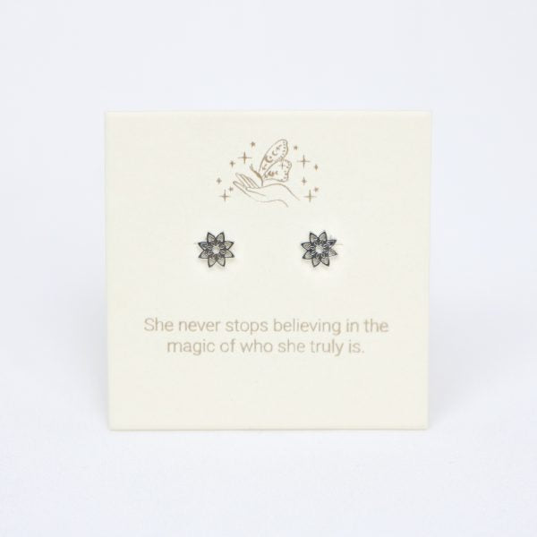Love Lunamei Inspirations Yantra Stud Earring