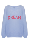 American Dreams Silja Pale Blue W/ Coral Red Letters 'DREAM'