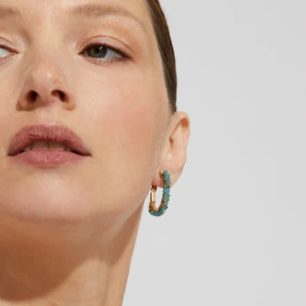 Gas Bijoux Creole Lyre Earrings