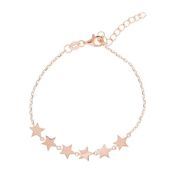 Gammie Rose Gold Star Chain Bracelet