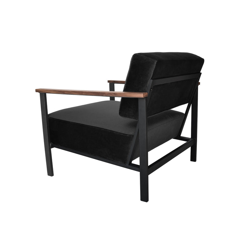 Darcy and Duke Hudson Black Velvet Chair