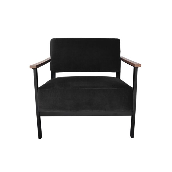 Darcy and Duke Hudson Black Velvet Chair