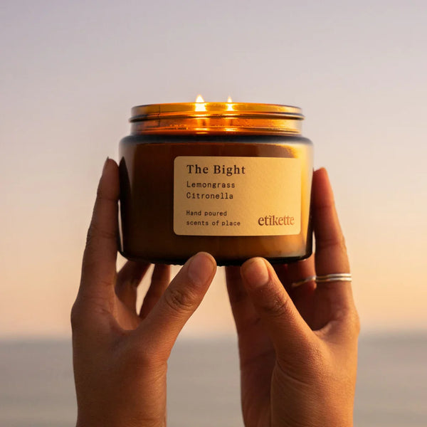 Etikette  Bight Citronella and Lemongrass  Candle