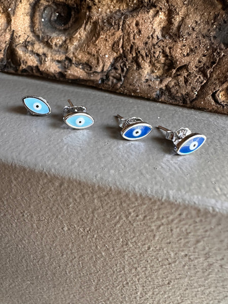 Gammie Eye Of Protection Silver Stud Earring