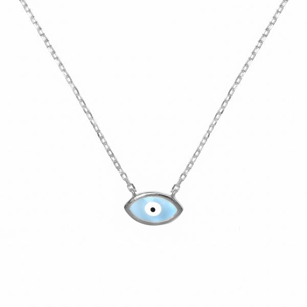 Gammie Evil Eye Fine Chain Silver Necklace
