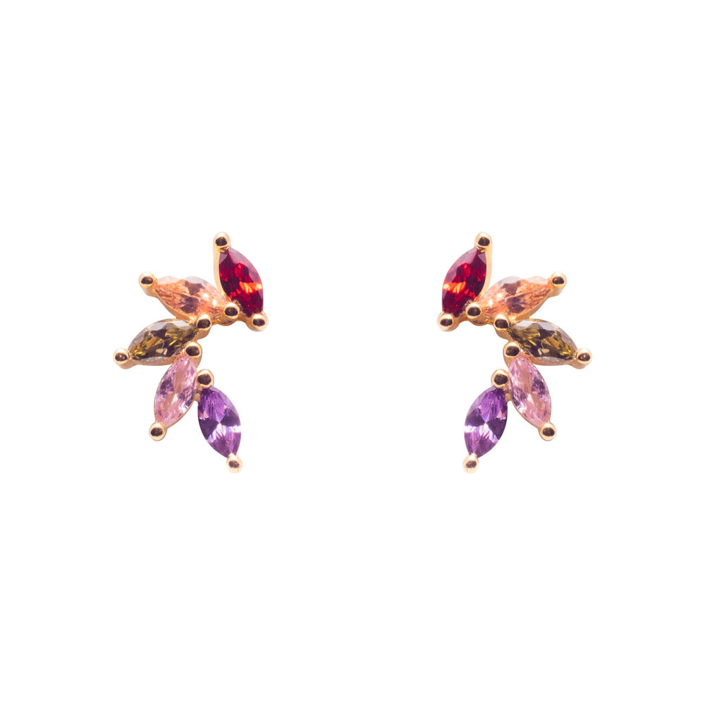 Gammie Multi Colour CZ Fan Stud