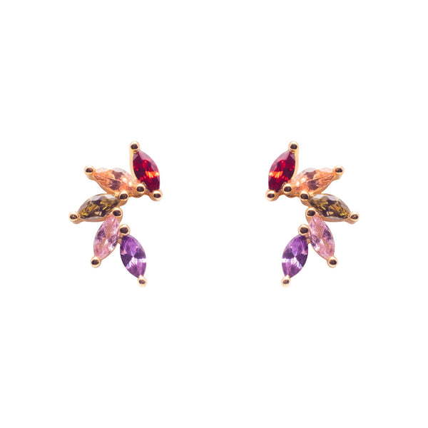 Gammie Multi Colour CZ Fan Stud