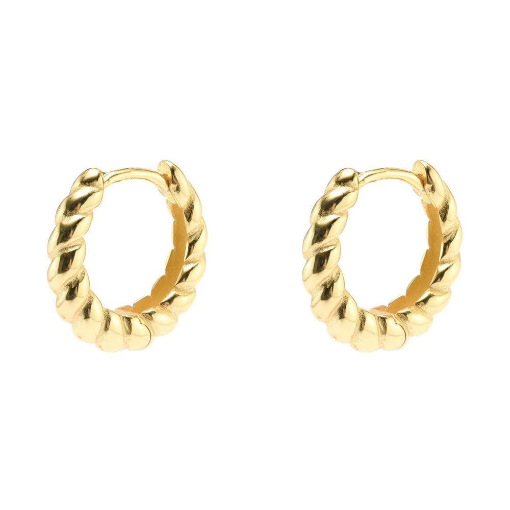 Gammie Gołd Twist Huggy Earring