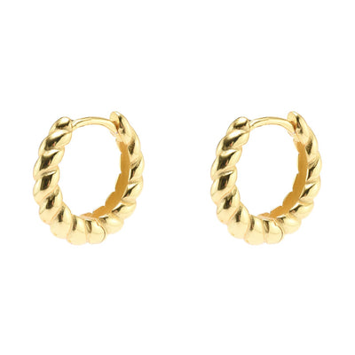 Gammie Gołd Twist Huggy Earring