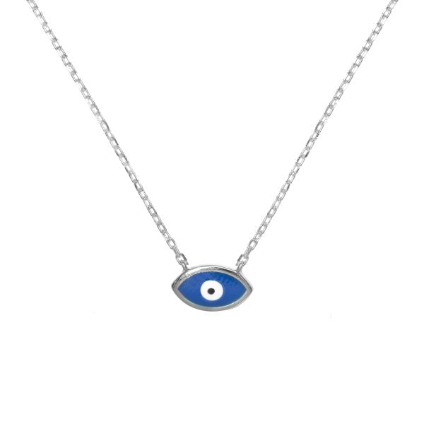 Gammie Evil Eye Fine Chain Silver Necklace