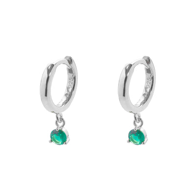 Gammie Green Circon Huggie Mini Earring