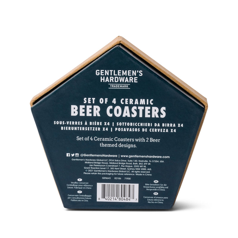 Gentleman's Hardware Beer Coaster Set of 4