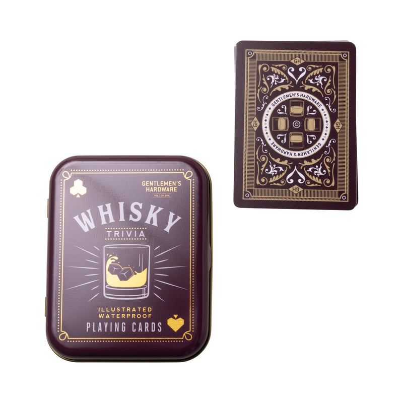 Gentleman's Hardware Whiskey Trivia Playing cards