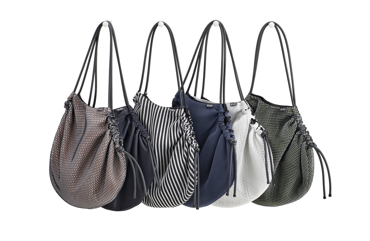 InZu Cocco Tote Bag Black Bubble