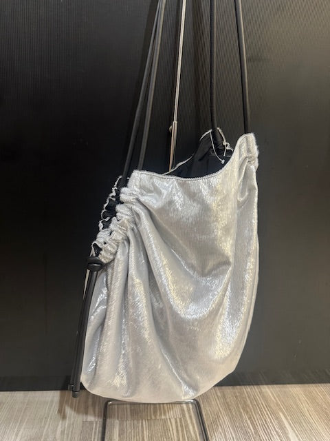 InZu Cocco Tote Bag White Silver