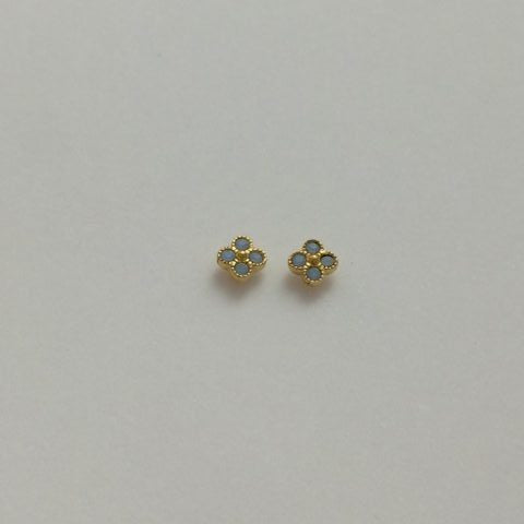 Gammie Blue Stone Stud Earring