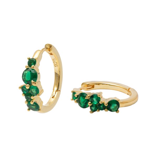Gammie Crystal Gold Huggy Earring