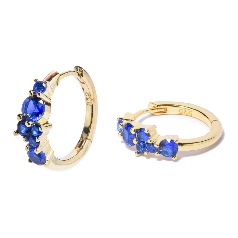 Gammie Crystal Gold Huggy Earring