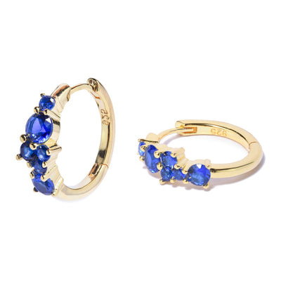 Gammie Crystal Gold Huggy Earring