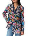 Johnny Was Fall Dancer Button Up Silk Blouse