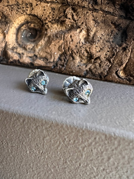 Nach Pewter Fox Stud Earring