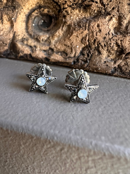 Nach Pewter Star Stud Earring