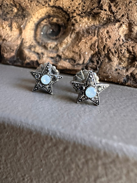 Nach Pewter Star Stud Earring