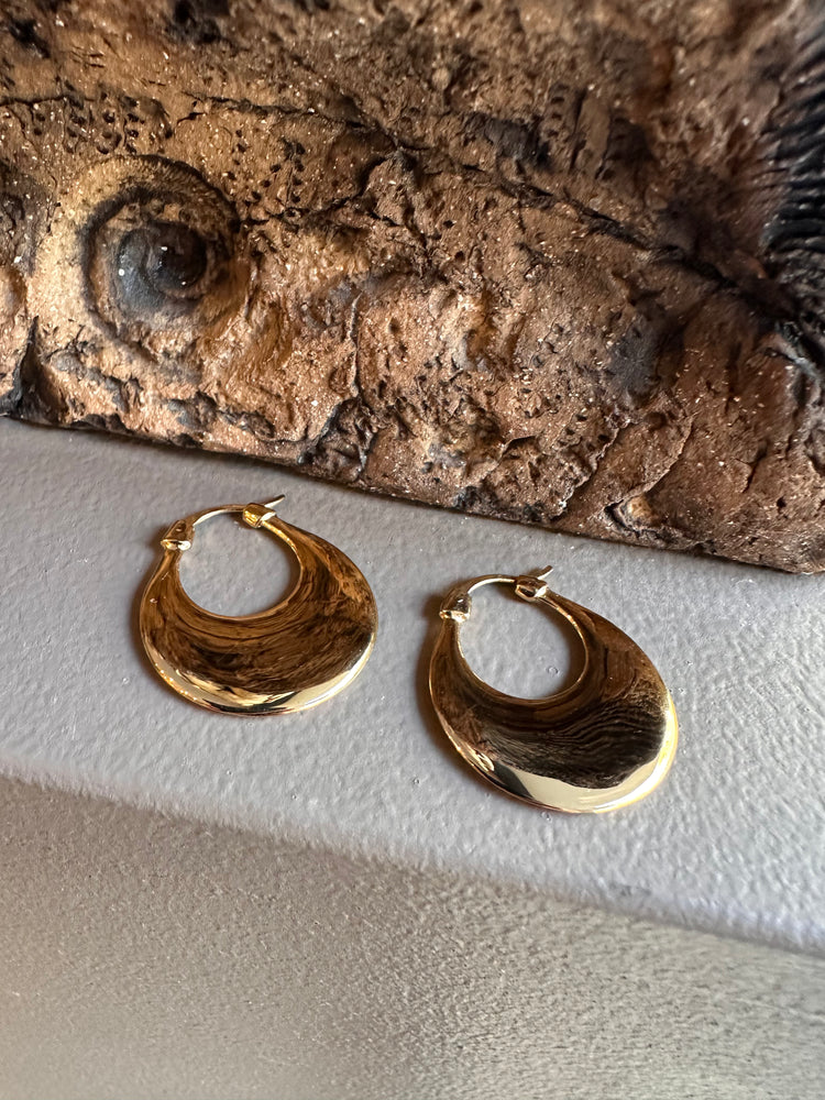 Najo Flat Gold Earring