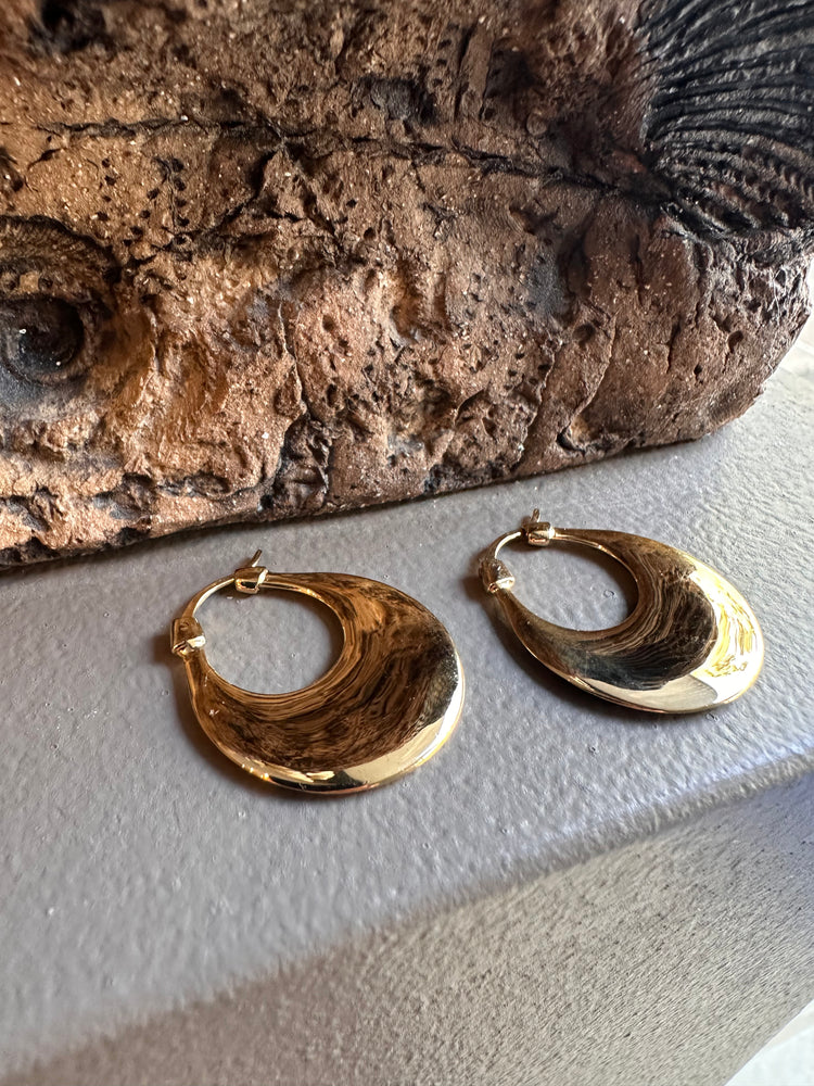 Najo Flat Gold Earring