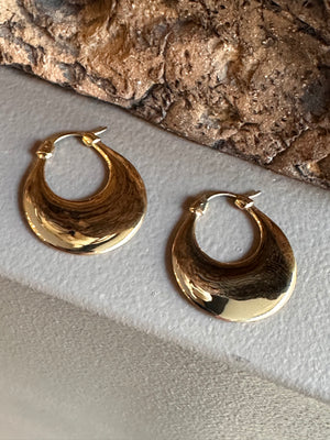 Najo Flat Gold Earring