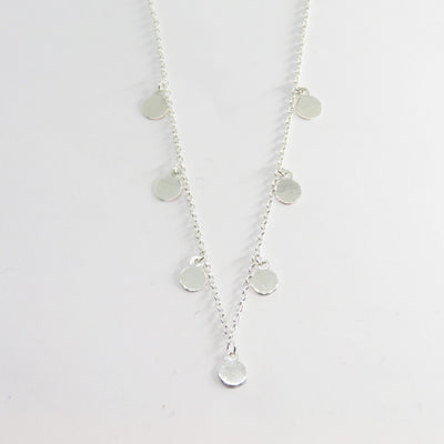 Gammie Sterling Silver Multi Disc Necklace