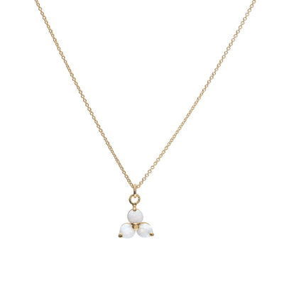 Gammie Blue Opalite Gold Fine Chain Necklace