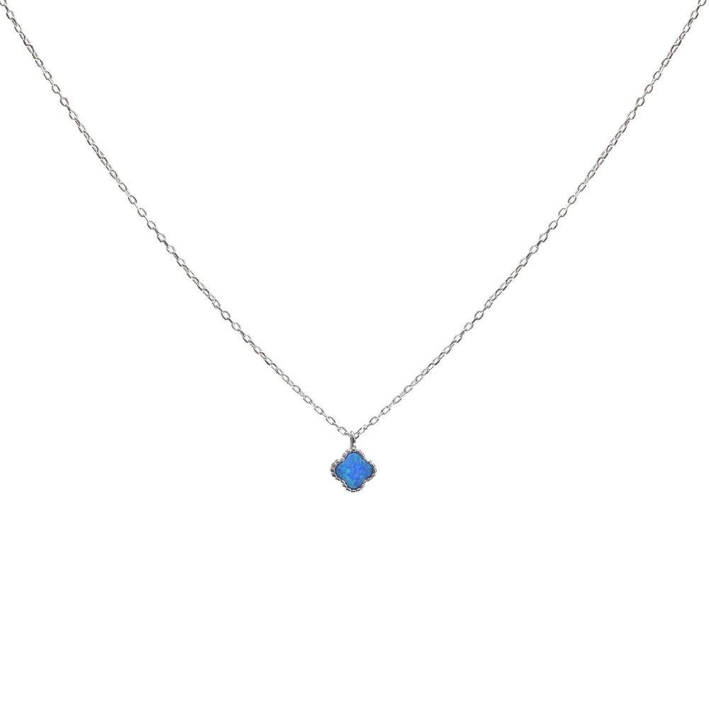 Gammie Silver Abalone Shell Flower Mini Necklace