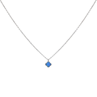 Gammie Silver Abalone Shell Flower Mini Necklace
