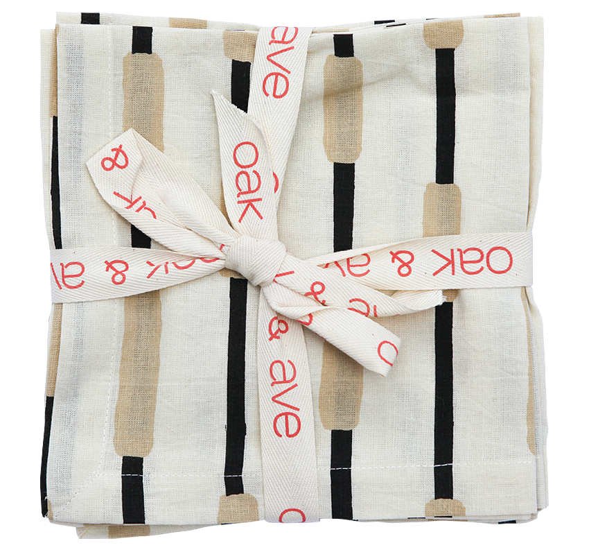 Oak and Ave Table Cloth - Napkin Set Bumpy Roads