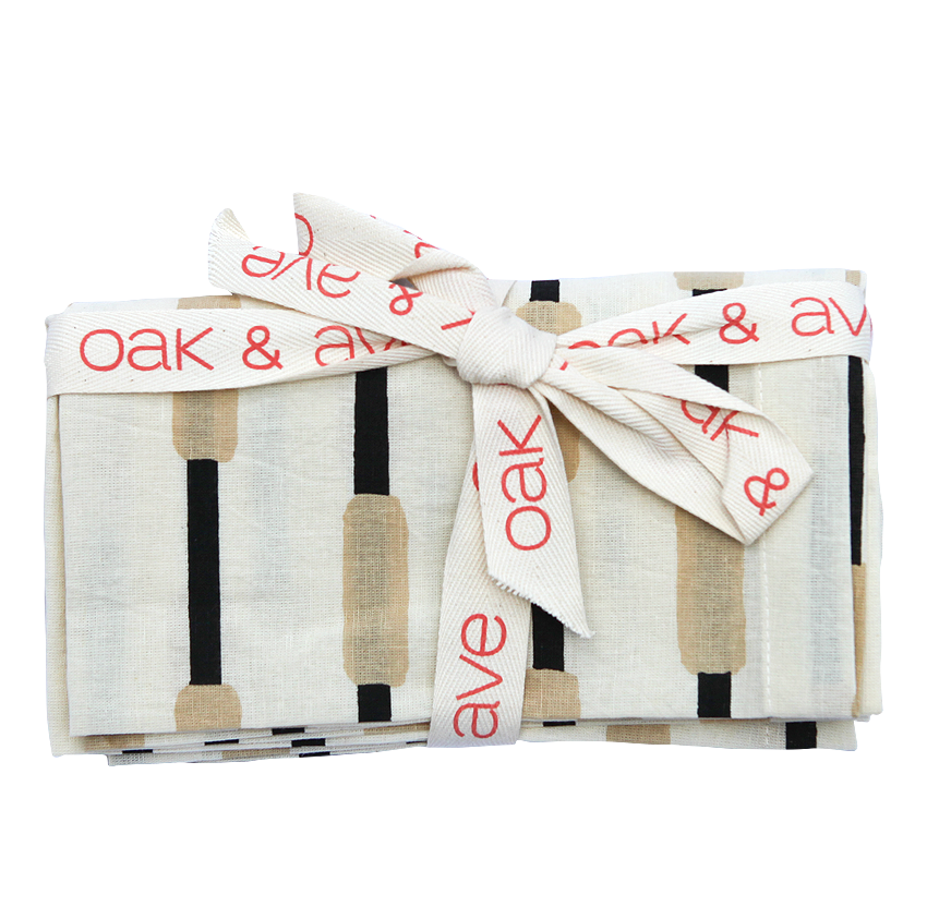 Oak and Ave Table Cloth - Napkin Set Bumpy Roads