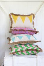 Oak and Ave Cushion - Bunting Yellow
