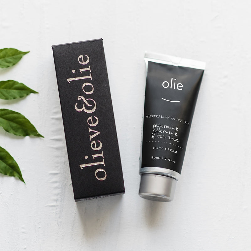 Olieve and Olie Organic Hand Cream Peppermint, Spearmint and Teatree