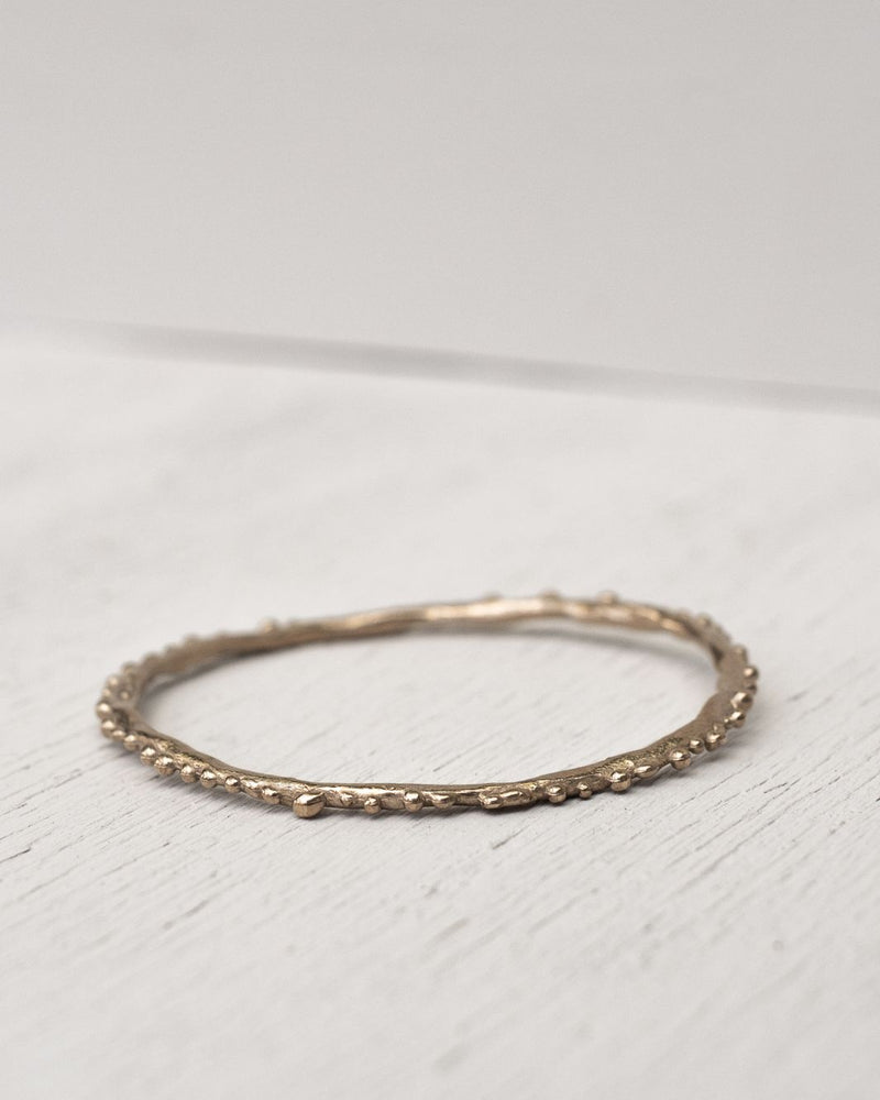 Pesci Che Volano Granello Bronze Bangle